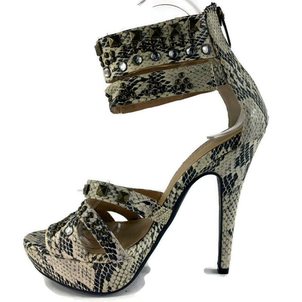 Colin Stuart Open Toe With Ankle Strap Heels Sz 5b - image 3